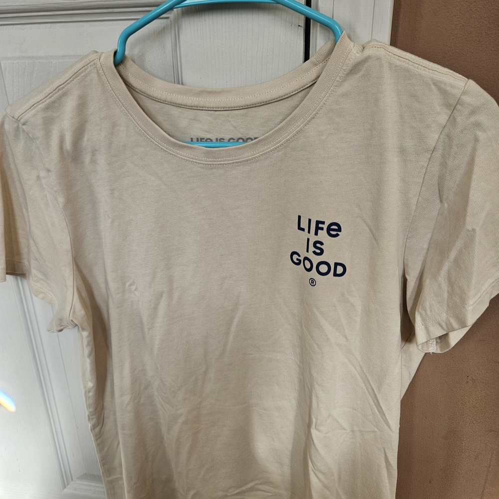 Life Is Good Kids Beige T-Shirt